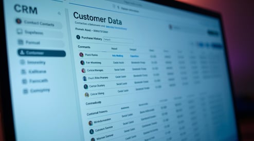 CRM with customer data