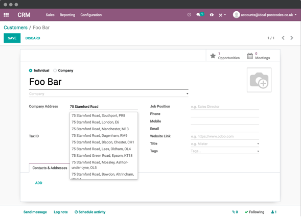 Odoo integration